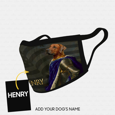 Personalized Dog Gift Idea - Royal Dog's Portrait 9 For Dog Lovers - Cloth Mask